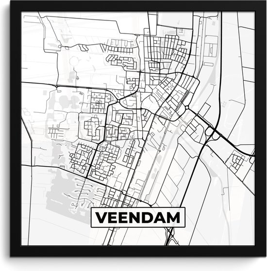Posters Kaart Veendam