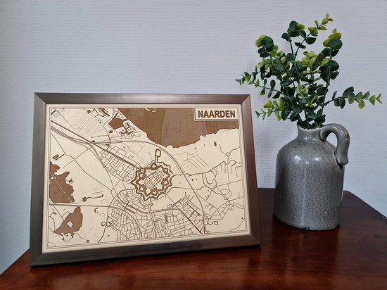 Houten kaart van Naarden