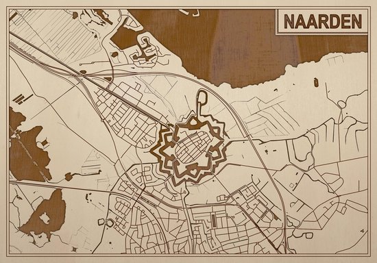 Houten kaart van Naarden - Afbeelding 2