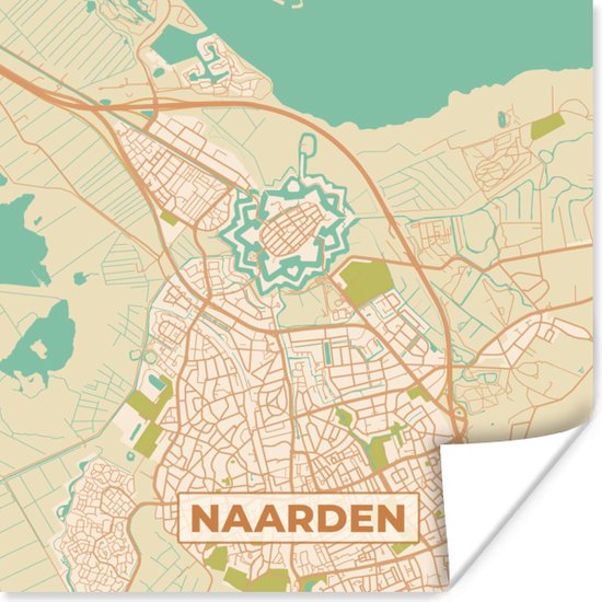 Poster Stadskaart Naarden
