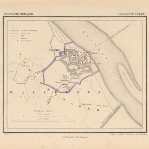 Historische kaart van Veere