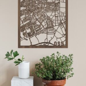 Houten Stadskaart Oss