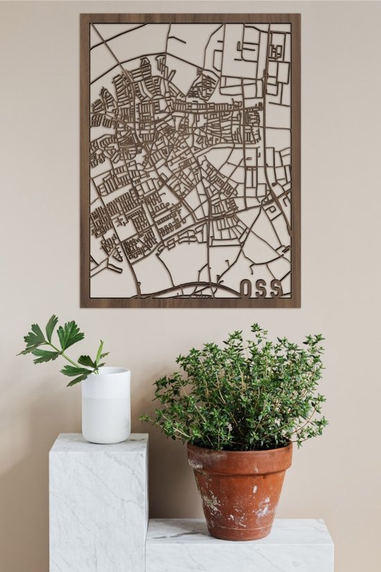Houten Stadskaart Oss