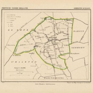 Historische kaart Schagen